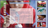 website Klei-Atelier: creatieve workshops